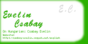 evelin csabay business card